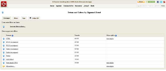 ebooks gratis con el Proyecto Gutemberg