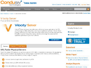 El nuevo software de optimización V-locity Server I/O de Condusiv Technologies acelera el intercambio y SQL en un 50%