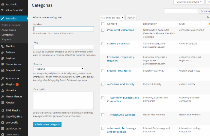 Categoría (Diccionario Web 2.0)