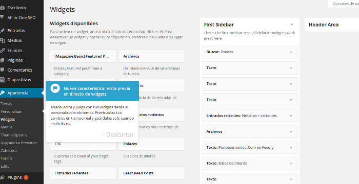 Widget (Diccionario Web 2.0)