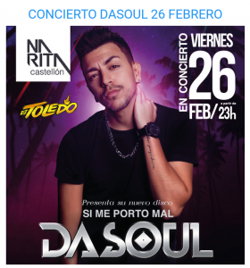 Todo listo para el concierto de Dasoul en Narita Club, Castellón