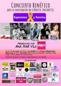 La Asociación Esperanza y Sonrisa organiza un fin de semana musical contra el cáncer infantil 