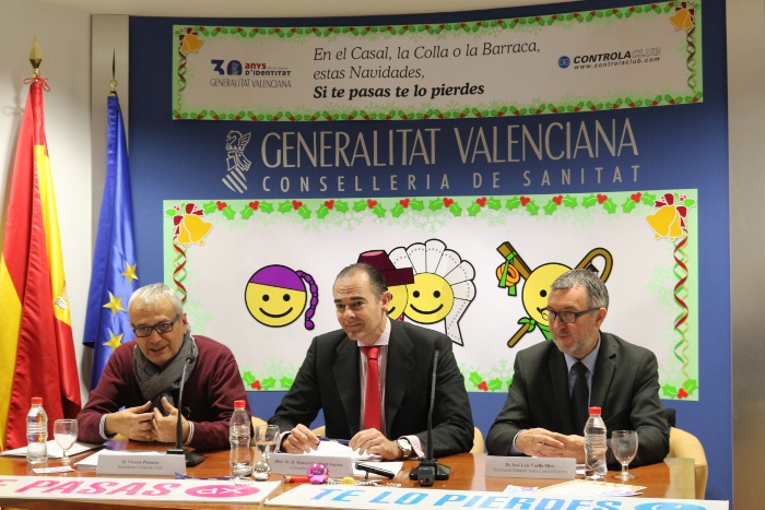 Sanitat y Controla Club inician una campaña para evitar el consumo de drogas durante las fiestas navideñas