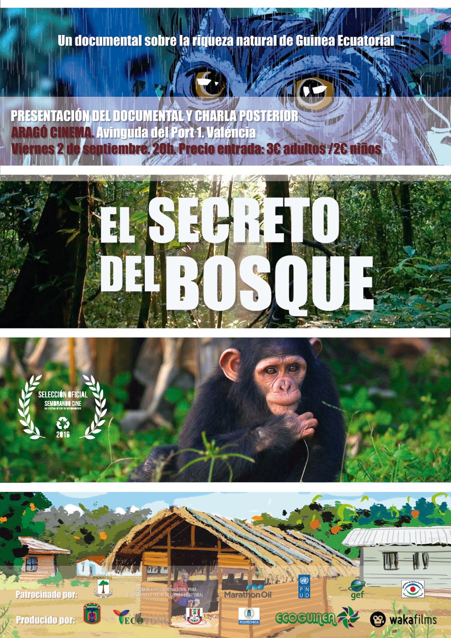 Los Cines Aragón presentan por primera vez en Valencia un documental de naturaleza grabado íntegramente en Guinea Ecuatorial