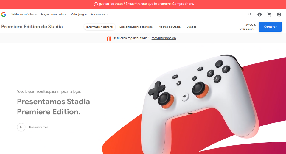 Google lanzará una versión gratuita de Stadia