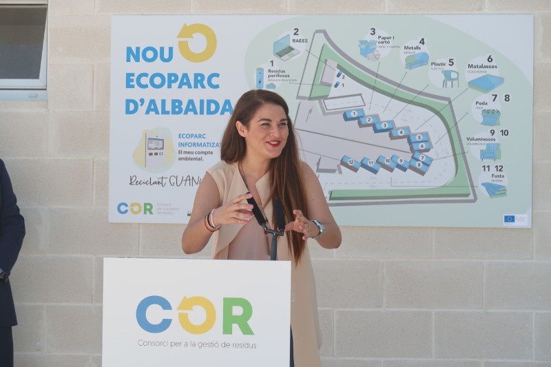 Transición Ecológica pone en marcha en Albaida el primer ecoparque informatizado de nueva construcción del Consorcio V5