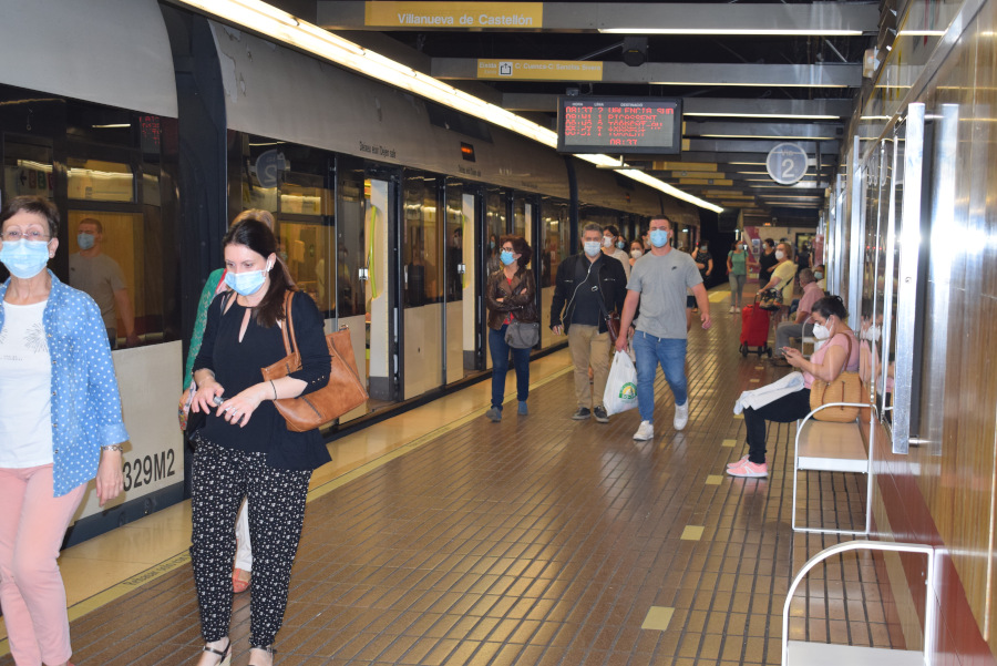 Metrovalencia restablecerá el martes 1 de septiembre los horarios habituales de metro y tranvía