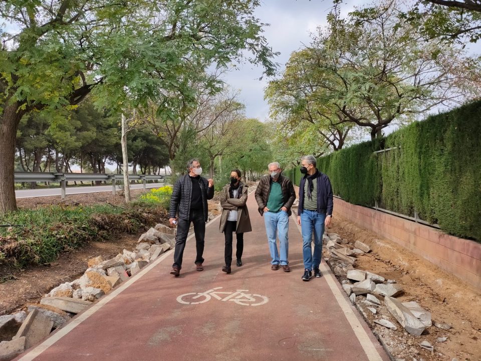 Obras Públicas concluye el carril bici del Camí de la Pedrera en Picanya en el Tramo Sur del Anillo Verde Metropolitano