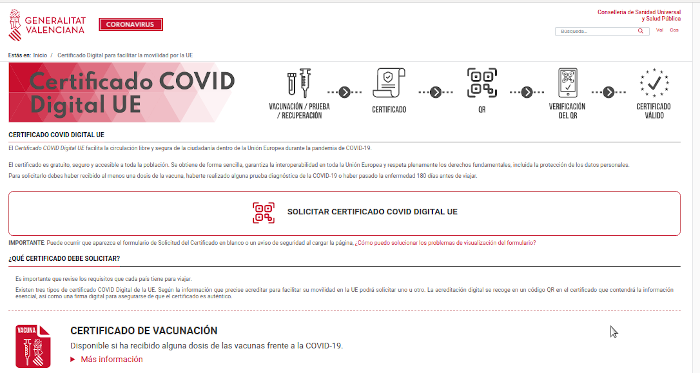 certificado covid digital ue