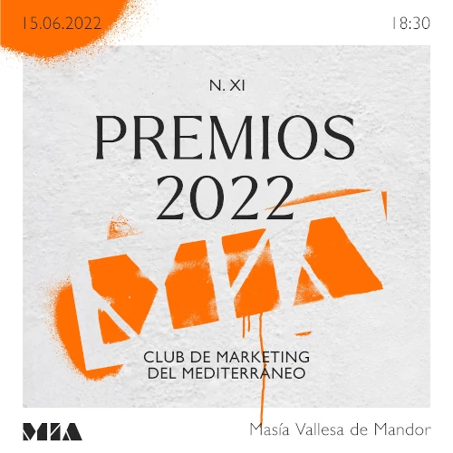 Cartel Premios MIA 2022 Club de Marketing del Mediterráneo