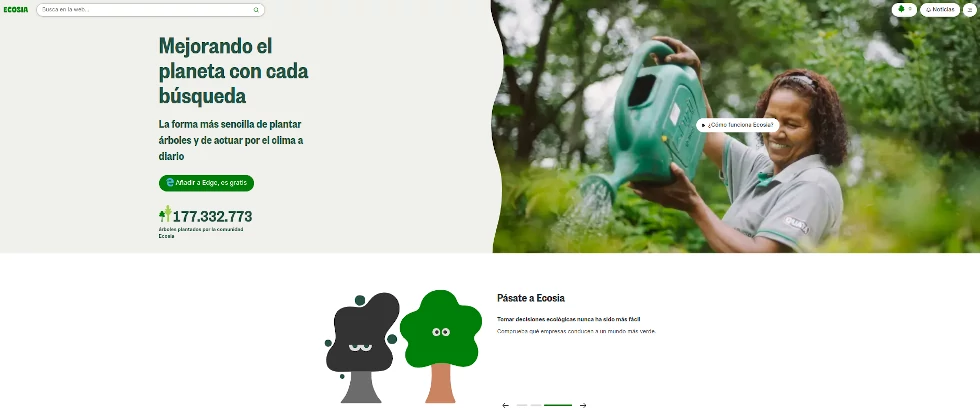 ecosia - el buscador que planta árboles